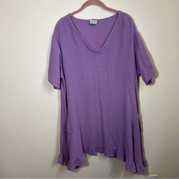 Oh My Gauze! Dresses & Skirts - Oh My Gauze Women’s Purple Ruffle Dress 2